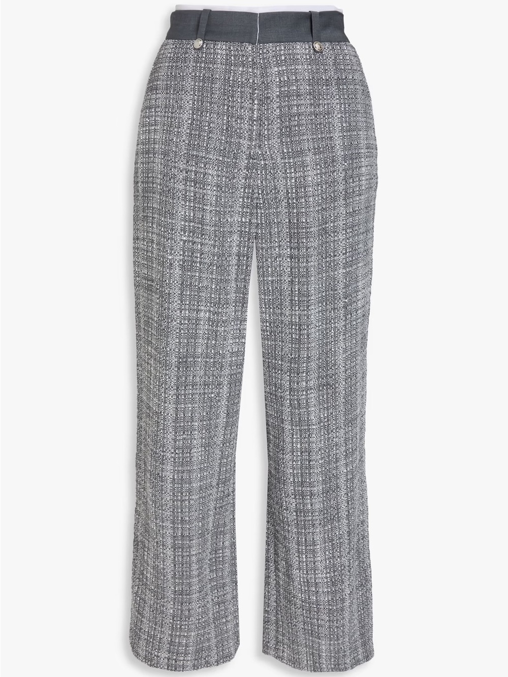 MAJE Gray Tweed Trousers